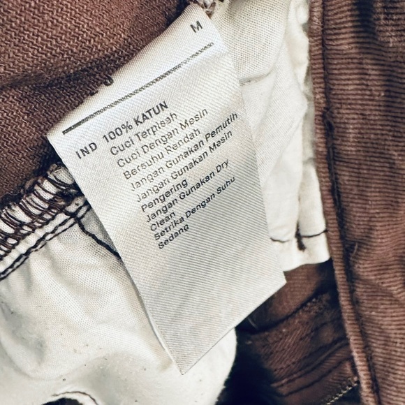 PMLO Pomelo Wide Leg Brown Lightweight Denim Jeans Medium Brown - Picture 7 of 8